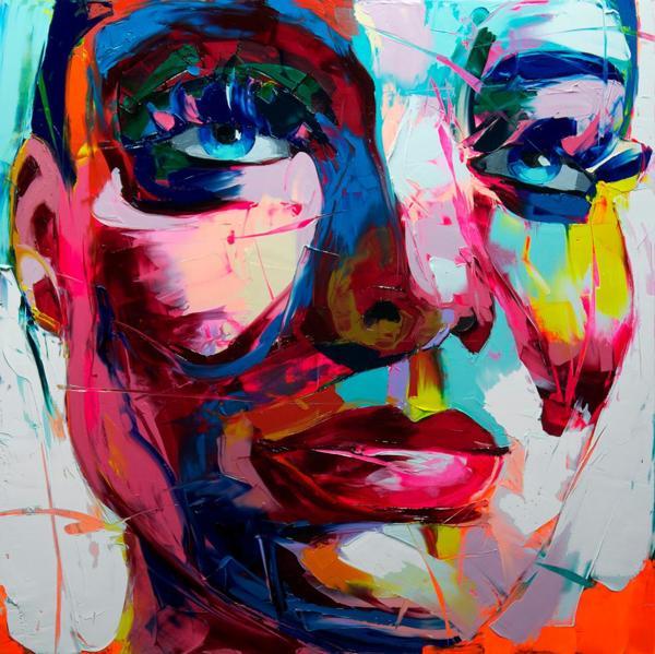 Francoise Nielly Portrait Palette Painting Expression Face068